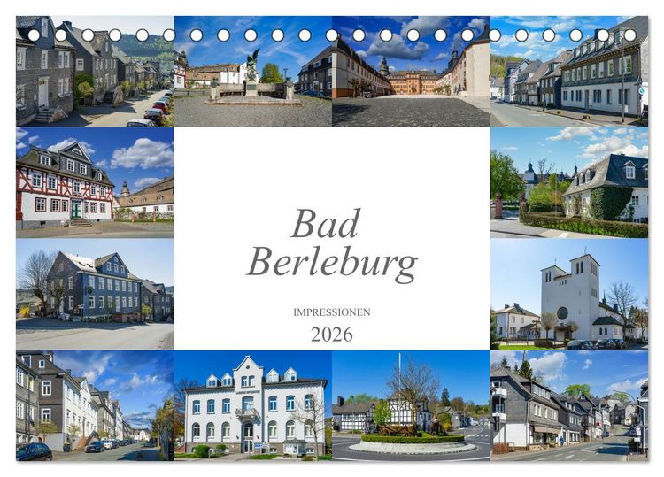 Produktbild: Bad Berleburg Impressionen (Tischkalender 2026 DIN A5 quer), CALVENDO Monatskalender
