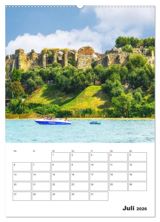 Produktbild: Sirmione - Reiseplaner (hochwertiger Premium Wandkalender 2026 DIN A2 hoch), Kunstdruck in Hochglanz