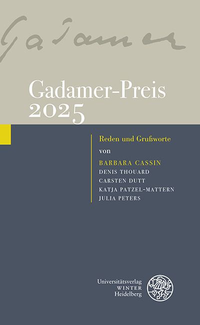 Produktbild: Gadamer-Preis 2025