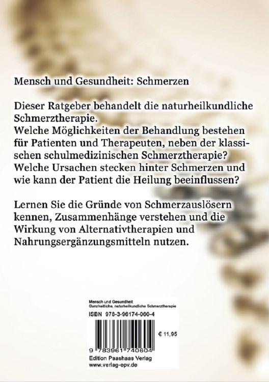 Produktbild: Ganzheitliche, naturheilkundliche Schmerztherapie
