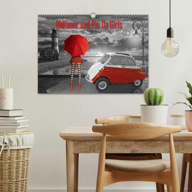Produktbild: Oldtimer und Pin-Up Girls by Mausopardia (Wandkalender 2026 DIN A3 quer), CALVENDO Monatskalender