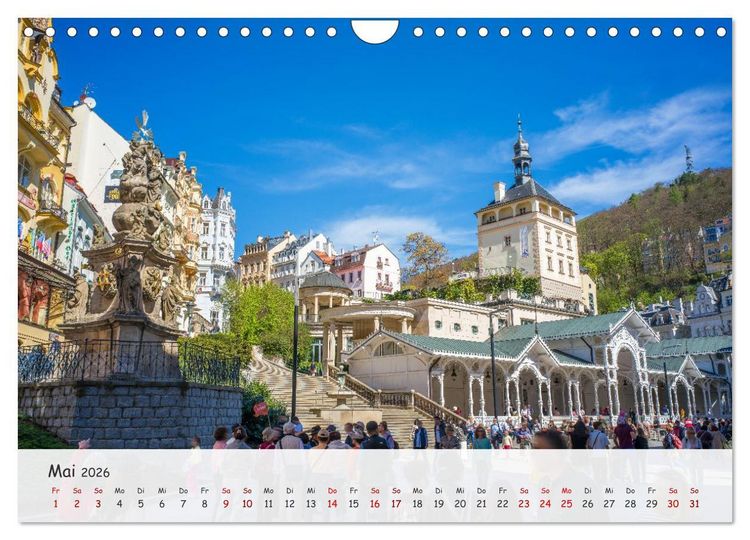 Produktbild: Karlsbad / Karlovy Vary - Kleinod im Westb&ouml;hmischen B&auml;derdreieck (Wandkalender 2026 DIN A4 quer), CALVENDO Monatskalender