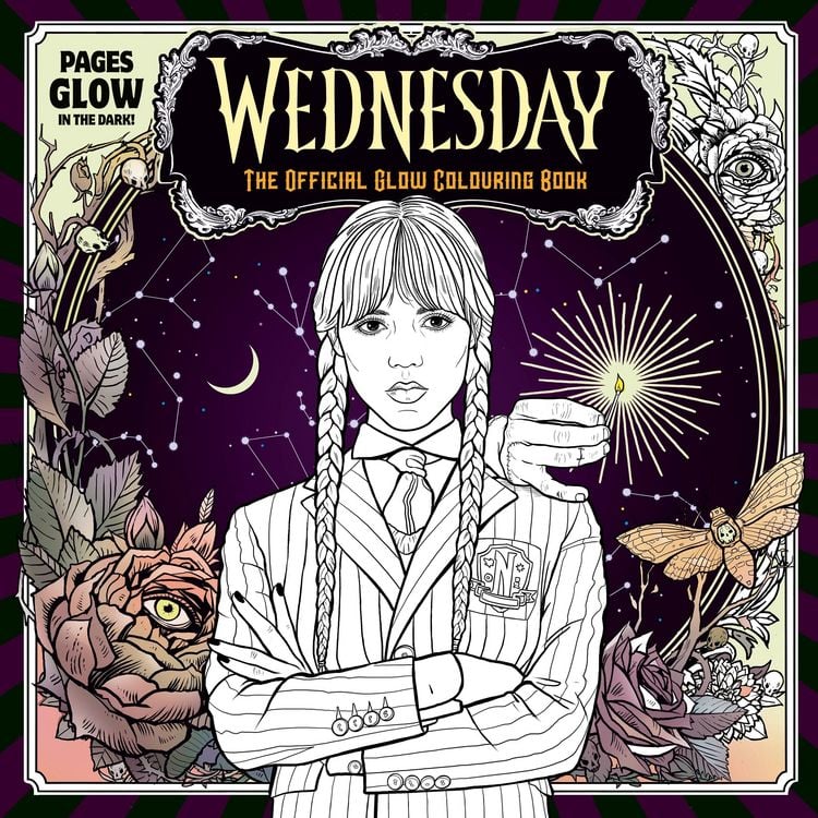 Produktbild: Wednesday: Official Glow Colouring Book