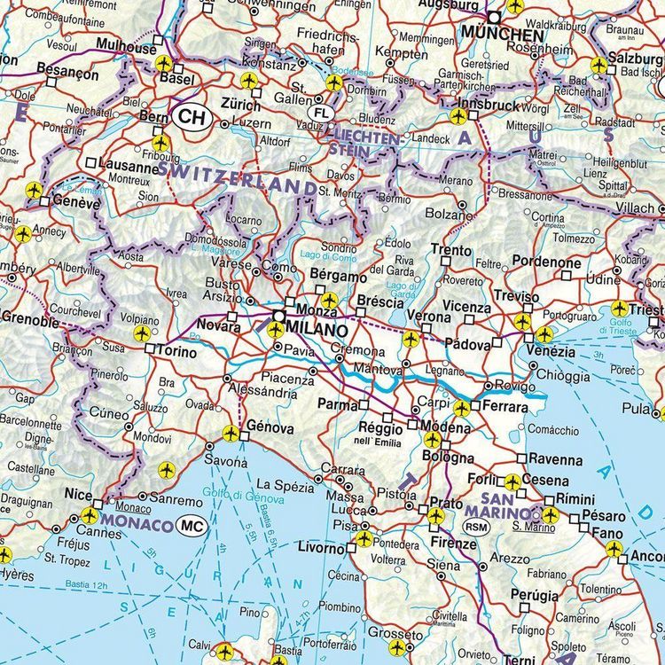 Produktbild: freytag & berndt Rail Travel Map Europa 1:4,5 Mio.