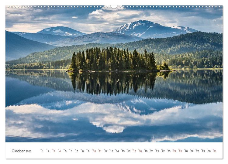 Produktbild: Nordland &ndash; Die Weite Skandinaviens (hochwertiger Premium Wandkalender 2026 DIN A2 quer), Kunstdruck in Hochglanz