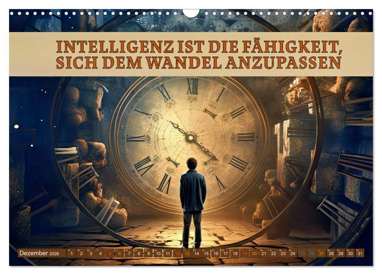 Produktbild: Im Flow der Zeit - im Hier und Jetzt (Wandkalender 2026 DIN A3 quer), CALVENDO Monatskalender