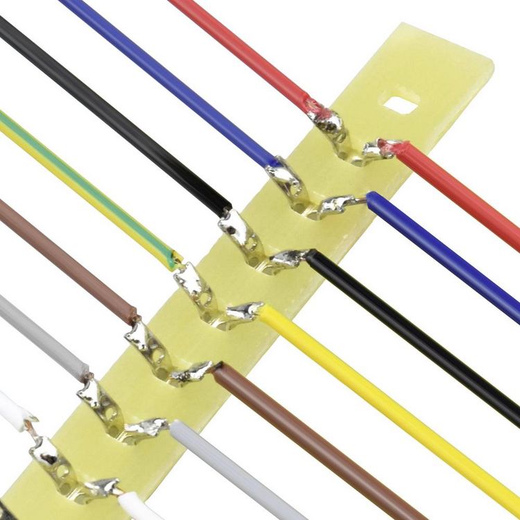Produktbild: TRU COMPONENTS L&ouml;tleiste einreihig Polzahl Gesamt 100 Epoxyd (L x B x H) 620 x 9 x 1.5 mm 1 St.