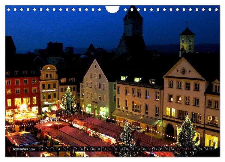 Produktbild: REGENSBURG - urbanes Leben (Wandkalender 2026 DIN A4 quer), CALVENDO Monatskalender