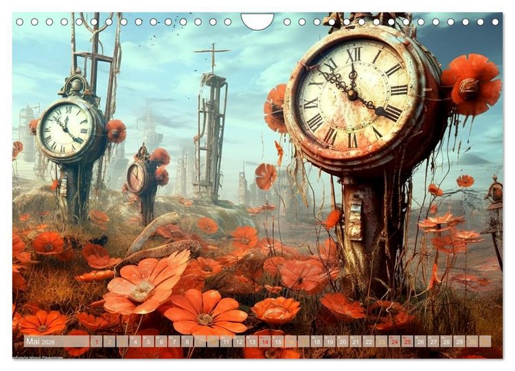 Produktbild: Surreale Uhren (Wandkalender 2026 DIN A4 quer), CALVENDO Monatskalender