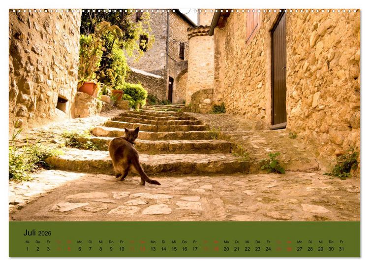 Produktbild: Dorfidyllen in Frankreich (hochwertiger Premium Wandkalender 2026 DIN A2 quer), Kunstdruck in Hochglanz
