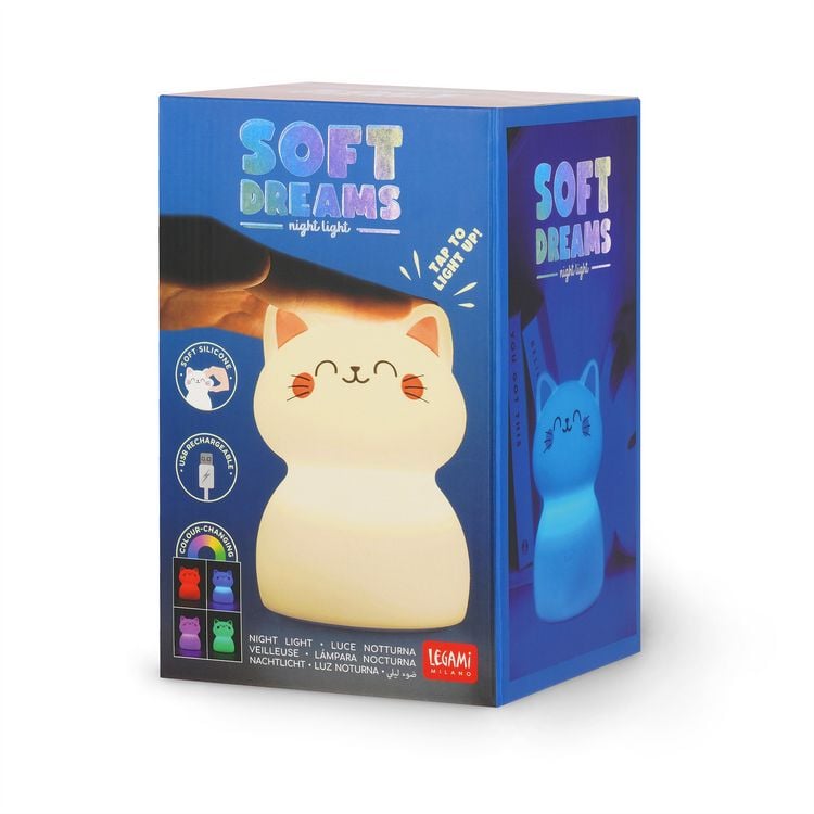 Produktbild: Legami Nachtlicht wiederaufladbar - Soft Dreams - K&auml;tzchen