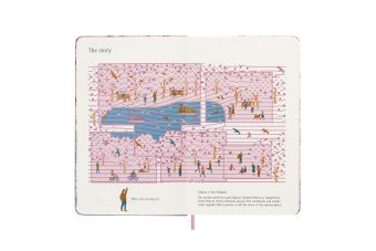 Produktbild: Moleskine Notizbuch Sammlerbox - Sakura, Large/A5, Liniert, Stoffeinband