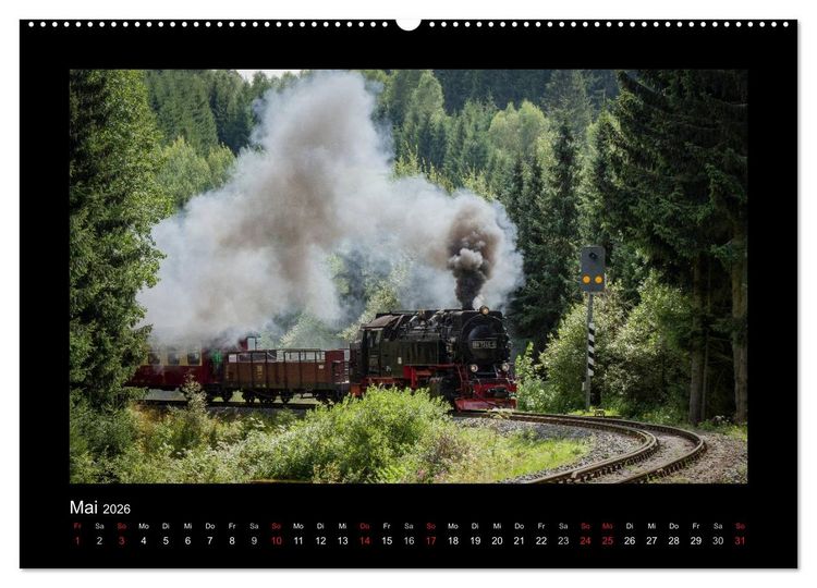 Produktbild: Dampferlebnis im Harz (Wandkalender 2026 DIN A2 quer), CALVENDO Monatskalender