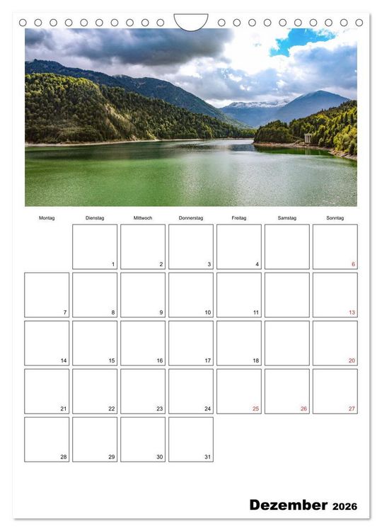Produktbild: Bayerische Bergwelten (Wandkalender 2026 DIN A4 hoch), CALVENDO Monatskalender