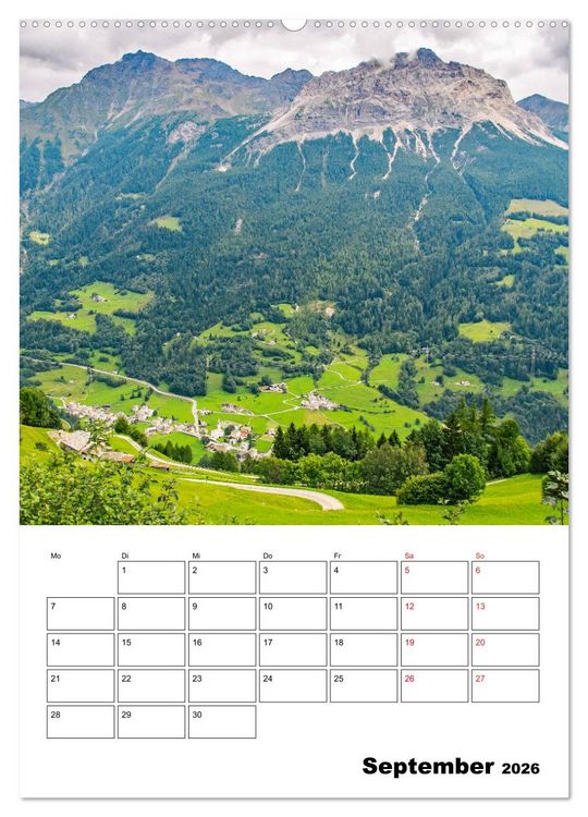 Produktbild: Rh&auml;tische Bahn - aussichtsreiches Bahnerlebnis (Wandkalender 2026 DIN A2 hoch), CALVENDO Monatskalender