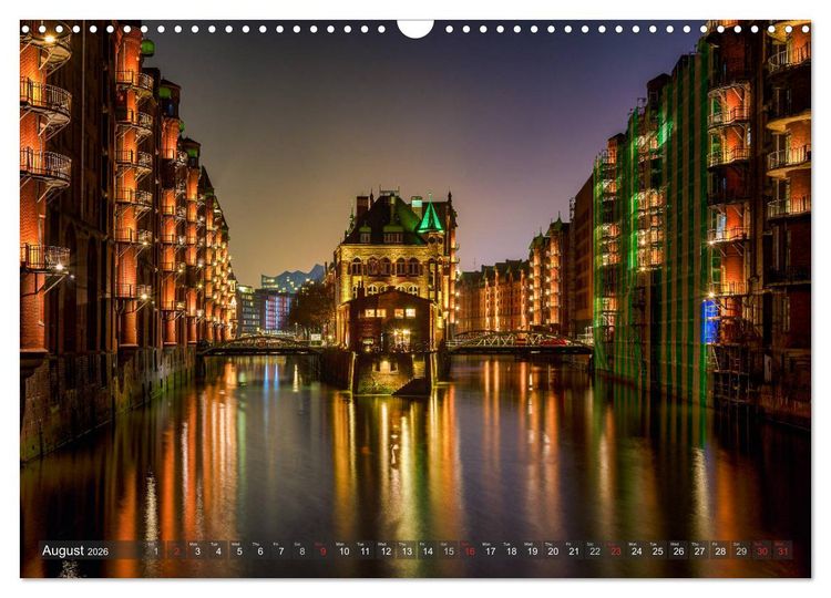 Produktbild: Hamburg perspectives (Wall Calendar 2026 DIN A3 landscape), CALVENDO 12 Month Wall Calendar