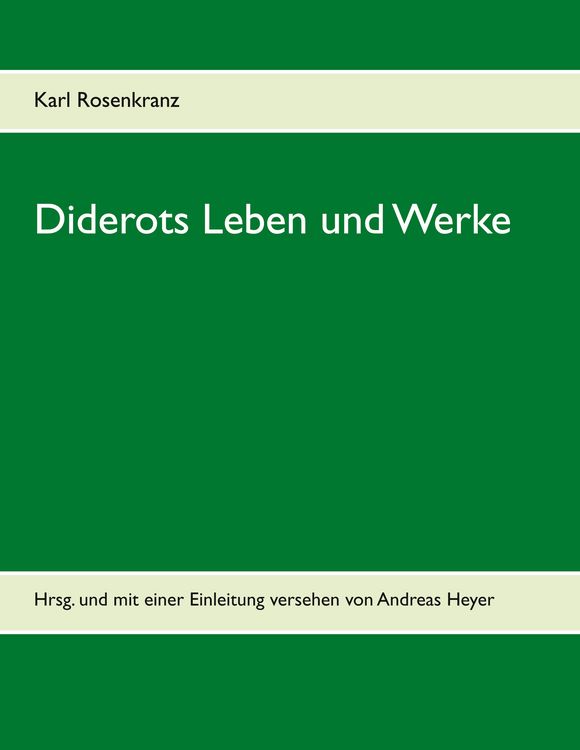 Produktbild: Diderots Leben und Werke