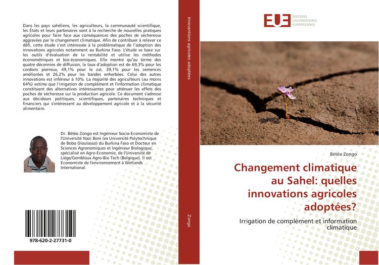 Produktbild: Changement climatique au Sahel: quelles innovations agricoles adopt&eacute;es?