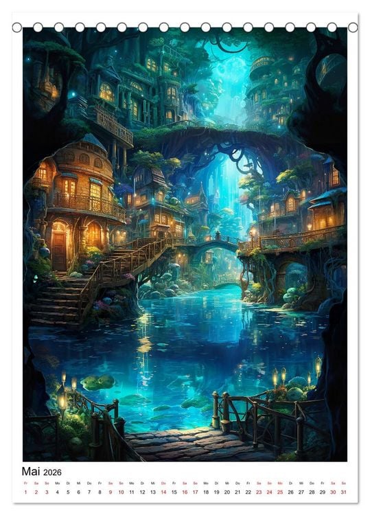 Produktbild: Anime Augenschmaus (Tischkalender 2026 DIN A5 hoch), CALVENDO Monatskalender