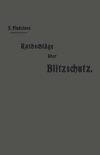 Produktbild: Rathschl&auml;ge &uuml;ber den Blitzschutz der Geb&auml;ude