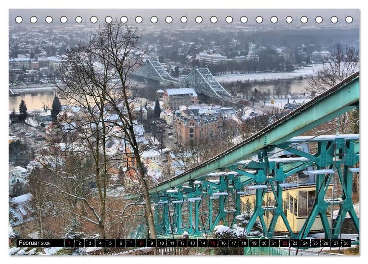 Produktbild: Dresden - Wundersch&ouml;nes Elbflorenz (Tischkalender 2026 DIN A5 quer), CALVENDO Monatskalender