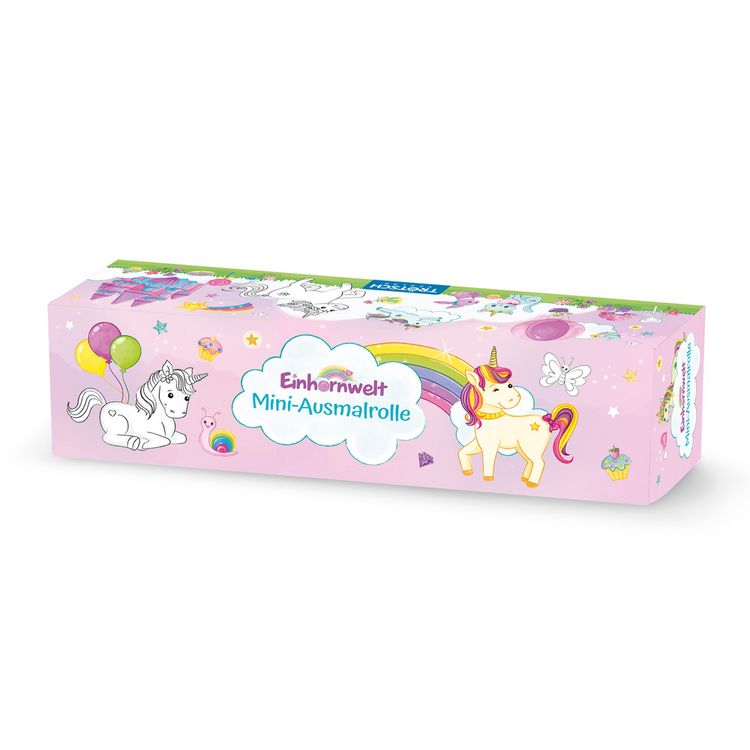 Produktbild: Tr&ouml;tsch Mini-Ausmalrolle Einhornwelt