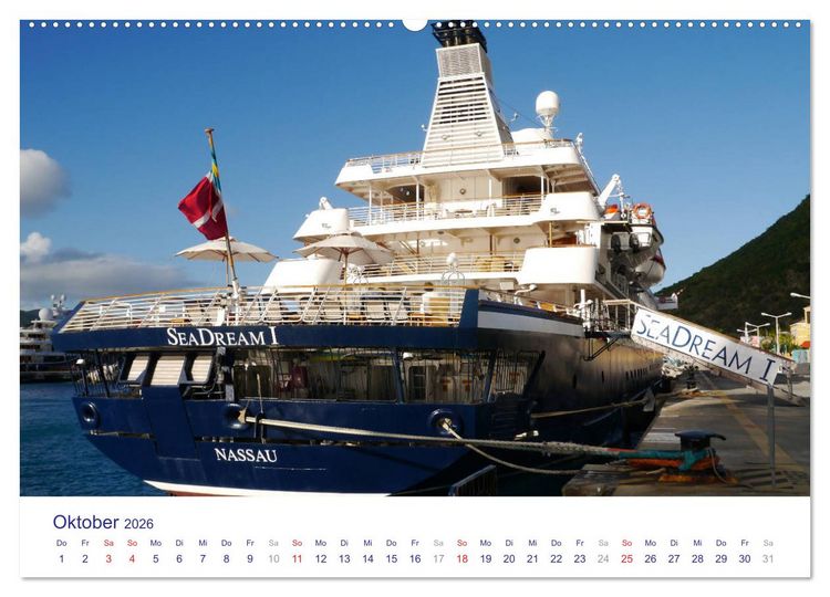 Produktbild: Giganten der Meere - Kreuzfahrtschiffe (Wandkalender 2026 DIN A2 quer), CALVENDO Monatskalender