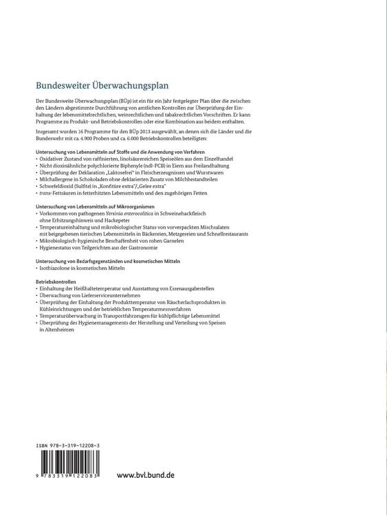 Produktbild: Berichte zur Lebensmittelsicherheit 2013