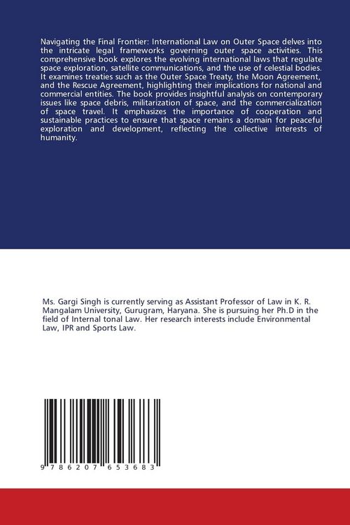 Produktbild: Navigating the Final Frontier: International Law on Outer Space