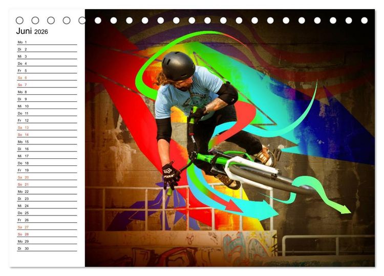 Produktbild: BMX My Life (Tischkalender 2026 DIN A5 quer), CALVENDO Monatskalender
