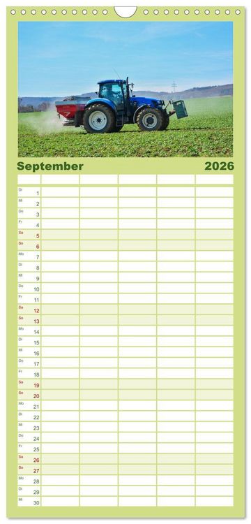 Produktbild: Familienplaner 2026 - Landwirtschaft im Weserbergland mit 5 Spalten (Wandkalender, 21 x 45 cm) CALVENDO
