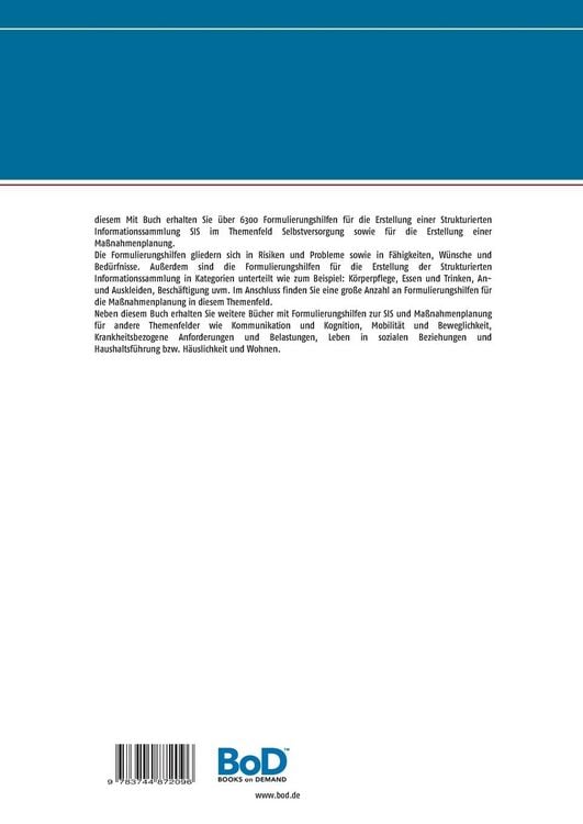 Produktbild: Formulierungshilfen f&uuml;r die Strukturierte Informationssammlung SIS und Ma&szlig;nahmenplanung