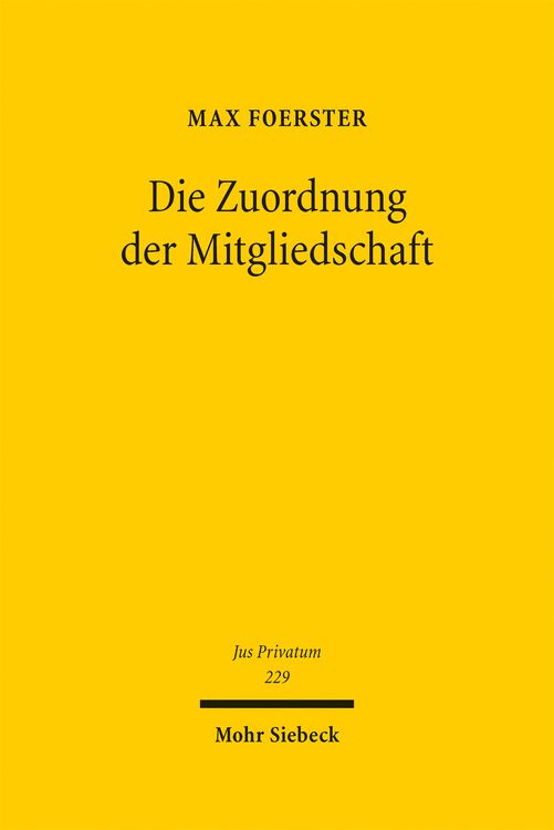 Produktbild: Die Zuordnung der Mitgliedschaft