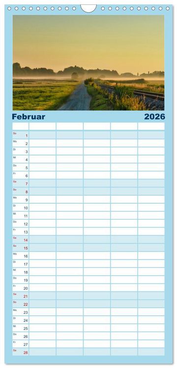 Produktbild: Familienplaner 2026 - Die Stauden, Naturpark in den westlichen W&auml;lder Augsburgs mit 5 Spalten (Wandkalender, 21 x 45 cm) CALVENDO