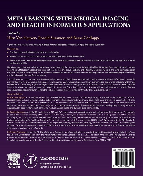 Produktbild: Meta Learning With Medical Imaging and Health Informatics Applications