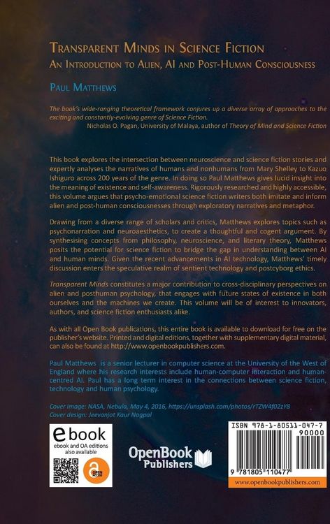 Produktbild: Transparent Minds in Science Fiction