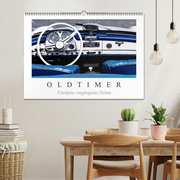 Produktbild: Oldtimer - Cockpits vergangener Zeiten (Wandkalender 2026 DIN A2 quer), CALVENDO Monatskalender