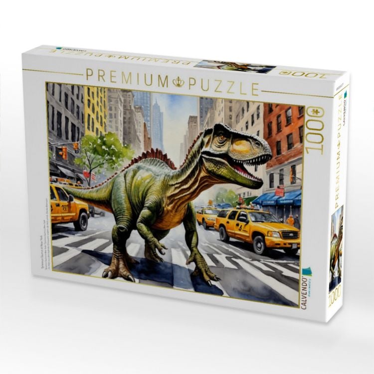 Produktbild: CALVENDO Puzzle Tyrannus Saurus in New York | 1000 Teile Lege-Gr&ouml;&szlig;e 64x48cm Foto-Puzzle f&uuml;r gl&uuml;ckliche Stunden