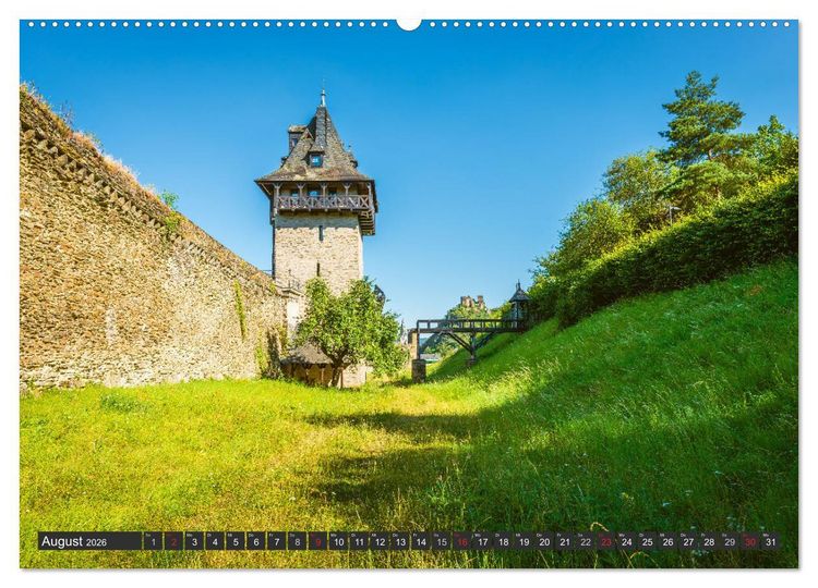 Produktbild: Oberwesel - Stadt der T&uuml;rme (hochwertiger Premium Wandkalender 2026 DIN A2 quer), Kunstdruck in Hochglanz