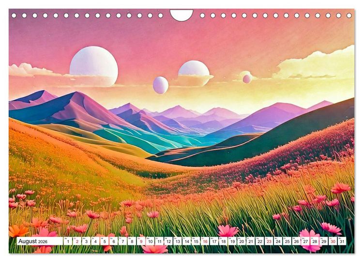 Produktbild: Der Lauf des Jahres dargestellt mit Naiver Kunst (Wandkalender 2026 DIN A4 quer), CALVENDO Monatskalender
