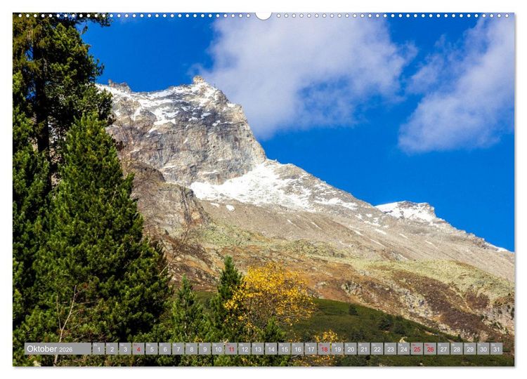 Produktbild: Die Zillertaler Alpen (Wandkalender 2026 DIN A2 quer), CALVENDO Monatskalender