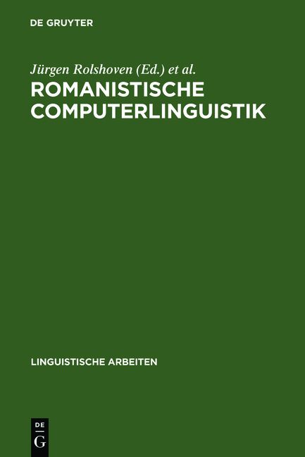 Produktbild: Romanistische Computerlinguistik