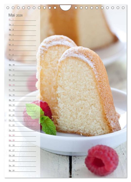 Produktbild: Geb&auml;ck und Kuchen K&uuml;chenplaner (Wandkalender 2026 DIN A4 hoch), CALVENDO Monatskalender