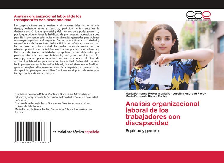 Produktbild: Analisis organizacional laboral de los trabajadores con discapacidad