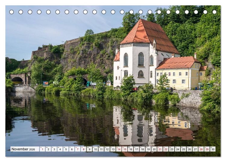 Produktbild: Drei Fl&uuml;sse Stadt Passau (Tischkalender 2026 DIN A5 quer), CALVENDO Monatskalender