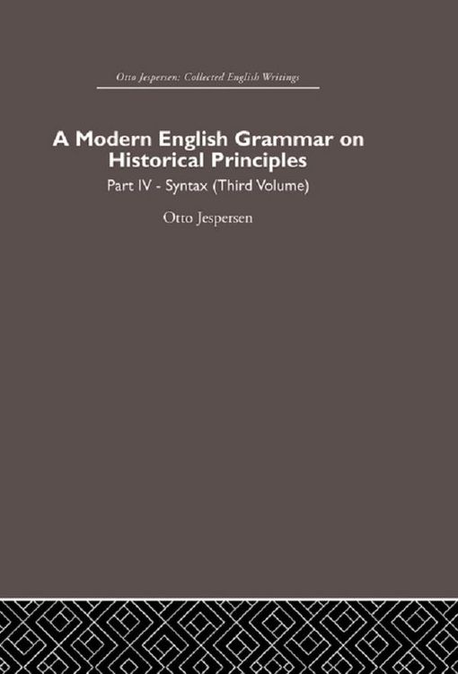 Produktbild: A Modern English Grammar on Historical Principles