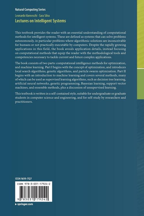 Produktbild: Lectures on Intelligent Systems