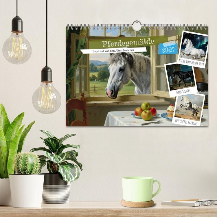 Produktbild: Pferdegem&auml;lde, inspiriert von den Alten Meistern (Wandkalender 2027 DIN A4 quer), CALVENDO Monatskalender
