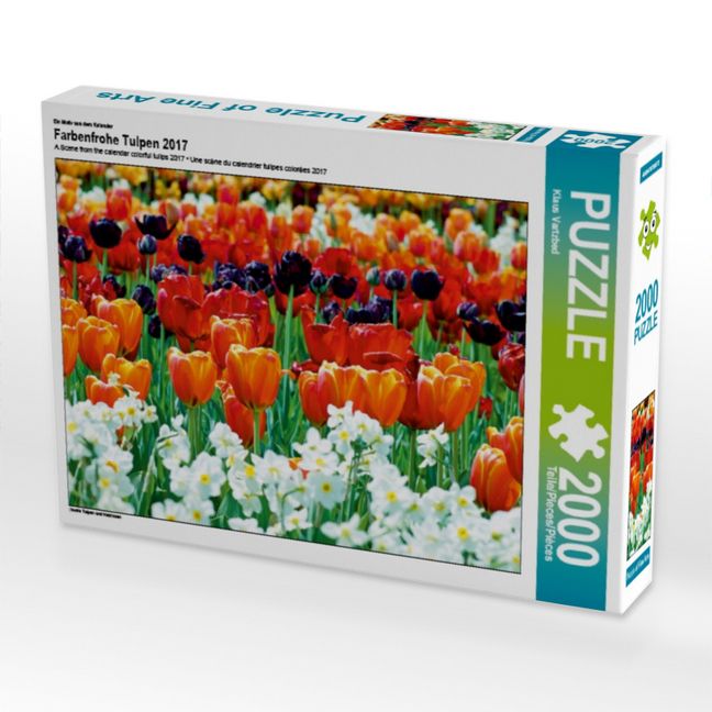 Produktbild: CALVENDO Puzzle Ein Motiv aus dem Kalender Farbenfrohe Tulpen 2017 | 2000 Teile Lege-Gr&ouml;&szlig;e 90x67cm Foto-Puzzle f&uuml;r gl&uuml;ckliche Stunden