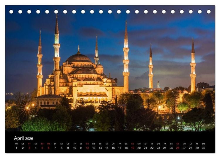 Produktbild: Istanbul - Stadt am Bosporus (Tischkalender 2026 DIN A5 quer), CALVENDO Monatskalender